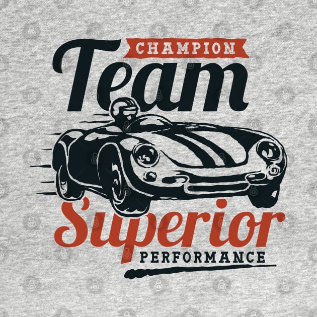 Champion Team Superior Performance Vintage Design by Jarecrow 